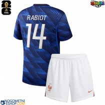 Otroški Nogometni dresi Francija Adrien Rabiot #14 Domači SP 2026 Kratek Rokav (+ Kratke hlače)